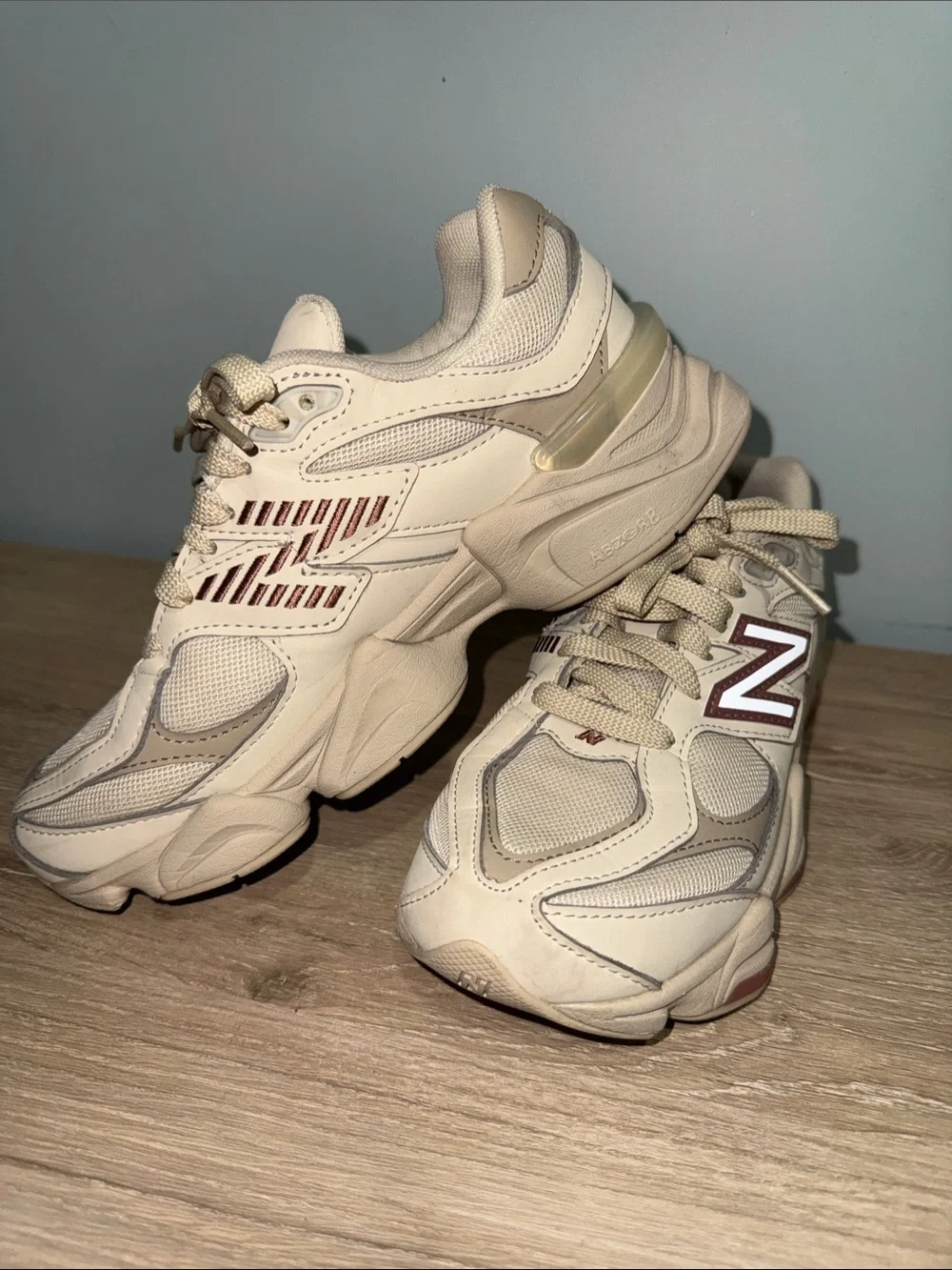 New Balance Cream/Tan 9060 Sneakers